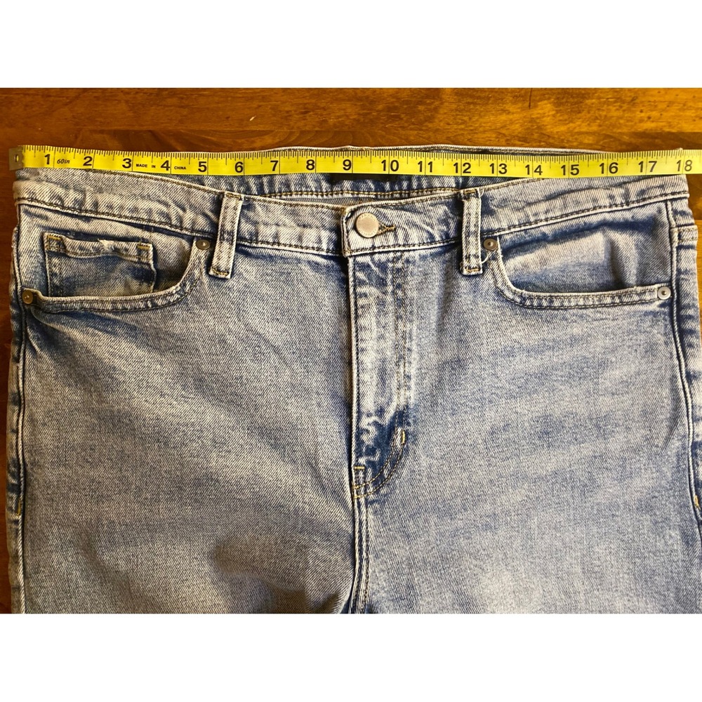Banana Republic Premium Denim High Rise Straight Light Wash Jeans 32 Short - Picture 9 of 11